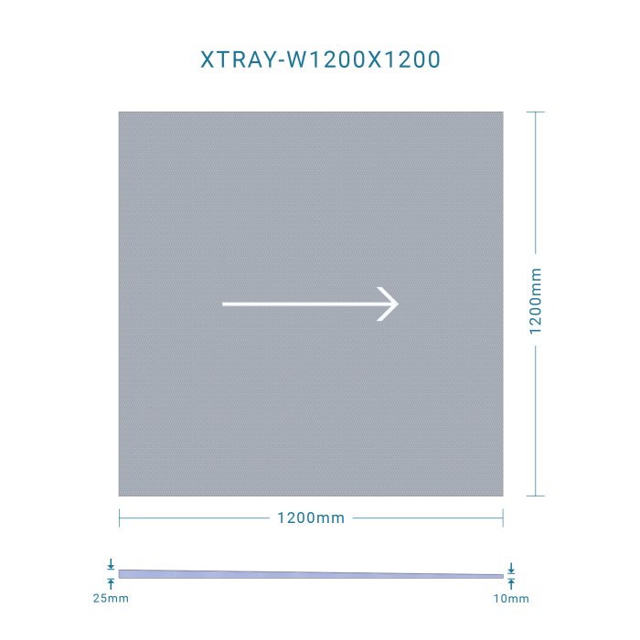XPS shower tray ready to tile over