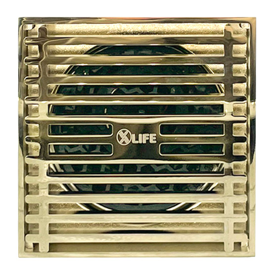 square drain grate gold