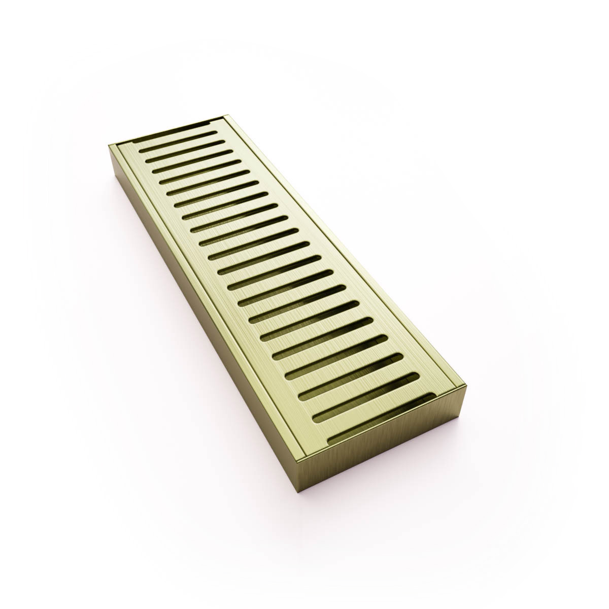 Stillness Linear Drain Grate Brushed Brass Stillness Linear Drain Grate *Brushed Brass 3000x80x22 - Image 1