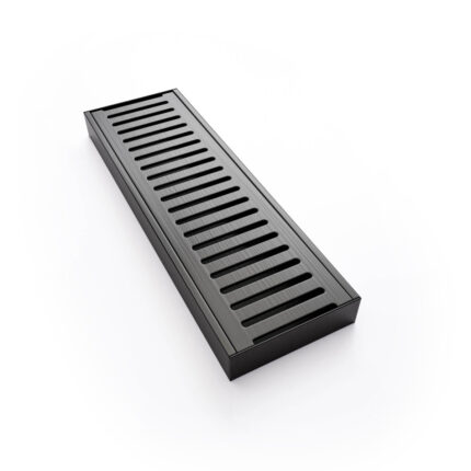 Stillness Linear Drain Grate *Gun Metal 3000x80x22