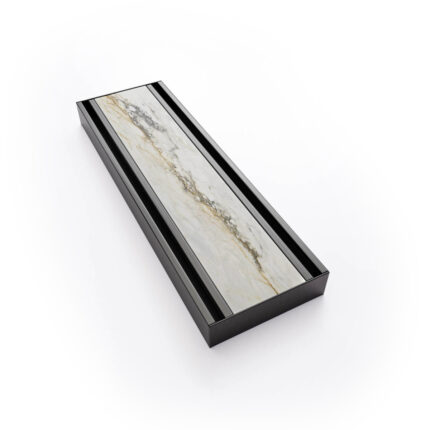 Stillness Linear Drain Tile Insert *Gun Metal 3000x80x22