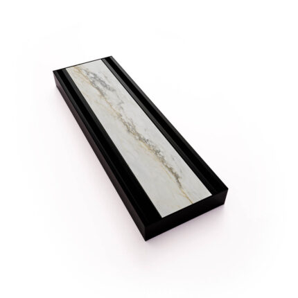 Stillness Linear Drain Tile Insert *Midnight Black 3000x80x22