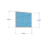 Shower Hob 50x50mm 1100mm - Image 3