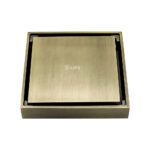 Content Square Drain 2-in-1 100x100x17mm *Antique Brass