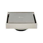 Content Square Drain 2-in-1 100x100x17mm *Brushed Nickel