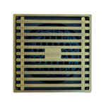 Content Square Drain Grate 100x100x9mm *Antique Brass - Image 3