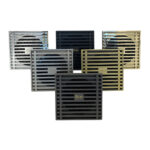 Content Square Drain Grate 100x100x9mm *Antique Brass - Image 7